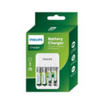 Philips ELEM TÖLTŐ AA/AAA 2db AAA 700mAh és 2db AA 1300mAh (SCB4013NB/00) (SCB4013NB/00) - aqua