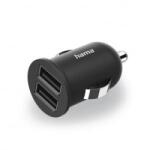 Hama 2xUSB-A autós töltő 2.4A / 12W fekete (00223351) (00223351)