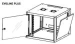 Legrand Evoline+ 19' 12U 600x450mm levehető oldallapos üvegajtós egyrészes fali rack szekrény (EVO12U6045P) (EVO12U6045P)