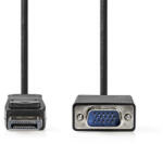 Nedis VGA - Displayport kábel 1080p, 1m (CCGL37301BK10) (CCGL37301BK10)