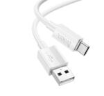 hoco. X107 adatkábel (USB - Type-C, 3A, 100cm) FEHÉR (X107_USB_TYPE-C_W) (X107_USB_TYPE-C_W)