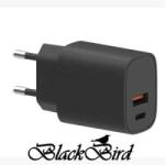 BlackBird T131 25W hálózati töltő adapter fekete (BH1663) (BH1663)
