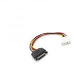 BlackBird SATA 15 pin -> Molex 4 pin tápkábel 12cm (BH1501) (BH1501)