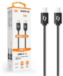 Aligator cablu de date POWER 60W, USB-C/USB-C 3A, lungime 1 m, negru (DATKP31)