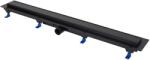 LIV Rigolă de duș liniară, 850 mm, ramă de plastic, grilă inox STANDARD, negru mat, 675026, LIV (675026)