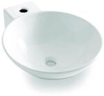Bathco 0028 - Ráépíthető mosdó BAYONA 42x50, 5 cm porcelán/fehér 0028 (BO0003)