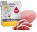 PLATINUM Menu nedves kutyatáp - kacsa + pulyka 185 g