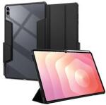 Spigen Samsung Tab S11 Ultra WIFI AIR SKIN PRO tok álló, ECO bőr hatású aktív FLIP, ceruza tartó, FEKETE (ACS10221) (ACS10221)