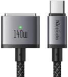Mcdodo Cablu de date Mcdodo CA-1470, pentru MacBook Pro 16 " (2021/2023), MacBook Air (2022), MacBook Pro 14 " (2021/2023) Type-C la MagSafe 3, Fast Charger 140W, Indicator LED, 2m, Negru (CA-1470)