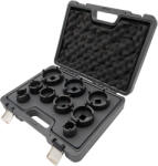 Lincos Hornyos anya dugókulcs készlet külső körmökkel, KM4 - KM12, 9db (MG93299)