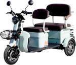 Evotools Triciclu Electric Persoane Scorilo TRP1200 Verde cu Bancheta Dubla 1200 W Autonomie 28 km, viteza maxima de 25 km/h, conform reglementarilor UE, fara permis (683754)
