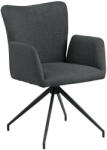  Laura szék karfával, sötétszürke