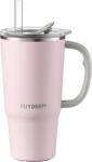 Buydeem Thermo Mug With Straw 700 ml, model DS57, color Pink (DS57-P)