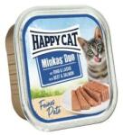 Happy Cat Minkas Duo - marha és lazac pástétom 16 x 100 g (149855)