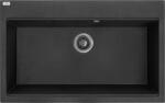 Kuchinox Laveo Tau8 mosogató gránit 1 medencés, fekete, 80x50x21, 5