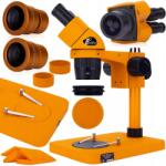 Rosfix Ganimedes S binokuláris sztereomikroszkóp, 20-40x zoom, Greenough optika, 45°, 360°-os forgatás, komplett készlet (rosfix_5905954128587)