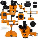 Rosfix Jupiter Pro MSJP-T-SDMS1 sztereoszkopikus trinokuláris mikroszkóp, 7x-50x, Suwnica X/Y, narancssárga (7ZSQG-KZKQ)