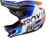 Troy Lee Designs Fejvédő D4 Composite Mips Qualifier White / Blue XL