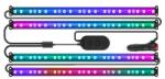 Govee H7090 Smart Car RGBIC LED szalag, zeneszinkronizálás, alkalmazásvezérlés, 30 jelenet, 120 cm (4x30 cm)