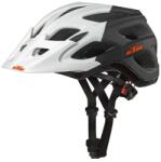 KTM Fejvédő Factory Character II white matt-black matt 58-62cm