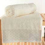 Şaheser Set 2 prosoape baie 70x140cm cu bulinute, bumbac 100%, Pitircik Crem Prosop