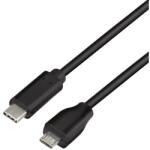 LogiLink USB-C -> USB-B 2.0 micro M/M adatkábel 1m fekete (CU0197) (CU0197)