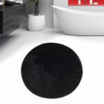  Covoras baie acril, rotund 90cm, Alessia Home, Havai Negru Covor baie