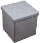 RPX-TAB Elegáns összecsukható Zsámoly - 38x38x38cm / Szürke (46561r)