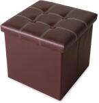 RPX-TAB Elegáns összecsukható Zsámoly - 38x38x38cm / Barna (46557r)