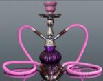 Chillout Smoke Hookah kisméretű rózsaszín színű shisha - 2 csöves - 25 cm (DM-5-5340)