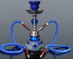 Padonio Hookah Camel kisméretű kék színű shisha - 2 csöves (DM-5-5358)