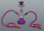 Padonio Hookah Elegáns kisméretű lila színű shisha - 2 csöves (DM-5-5374)