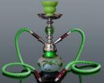Padonio Hookah Camel kisméretű zöld színű shisha - 2 csöves (DM-5-5360)