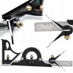 Rosfix szögmérő, kombinált, vonalzóval, 300mm, 0-180 fok (D587-5607B)