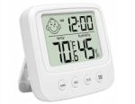 Rozz Hőmérő, higrométer, belső óra, LCD kijelző, ébresztőóra (07178_rozz_gabA_okz)