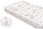  Baby Shop pamut, gumis lepedő 70*140 cm - Rozsaszin őzike