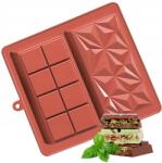  Dubai Chocolate Dupla Mély Szilikon Csokoládéforma, 21×19cm (PODWÓJNA GŁĘBOKA FORMA)