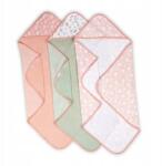 AGS Fürdőlepedő, 76×76cm, 3-csomag, kapucnis, 100% pamut, sárgabarack (12713)