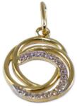 Ékszershop Köves körök arany medál (1330875)