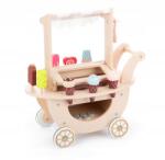 Meteor Fagylaltozó, fa, fagylalt készlet, gurulós, bézs, gyerekeknek (16670)