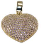 Ékszershop Köves szív arany medál (1328820)