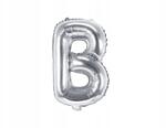 Party Deco Fólia lufi "B" betű, 35cm, ezüst