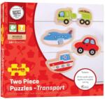 Bigjigs Toys Mijloace de transport 8 piese BJ226 Puzzle
