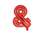 Party Deco Fólia lufi ''&'' jel, piros, 35cm