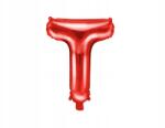 Party Deco Fólia lufi "T" betű, 35cm, piros