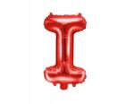 Party Deco Fólia lufi, I betű, Size 35cm, piros