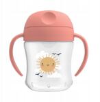 Dr. Brown's Dr. Brown's bögre, 180ml, rózsaszín, +6 hónapos kortól, cseppmentes, puha szívókával (TC61003)