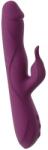Javida - 3in1 lökő, forgó gyöngyös vibrátor (lila) - erotikashow