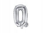 Party Deco Fólia lufi, Size 35cm, ezüst, "Q" betű