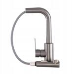 Gamma Side 2 konyhai csaptelep, kihúzható kifolyócsővel, gun grey színben (BSE2-GM)